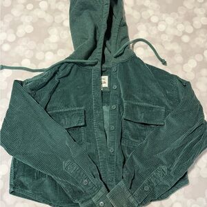 American Eagle Outfitters Teal Corduroy Jacket